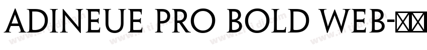 adineue PRO Bold Web字体转换